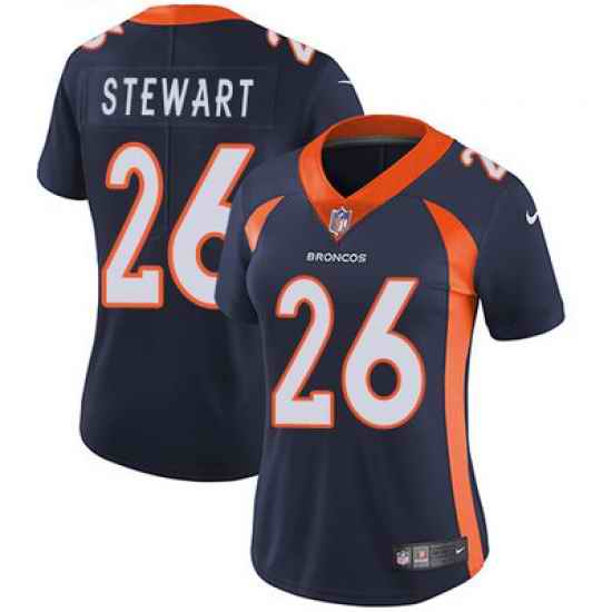 Nike Broncos #26 Darian Stewart Blue Alternate Womens Stitched NFL Vapor Untouchable Limited Jersey